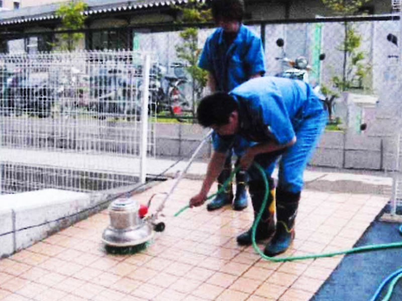 病院スロープの防滑